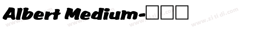 Albert Medium字体转换